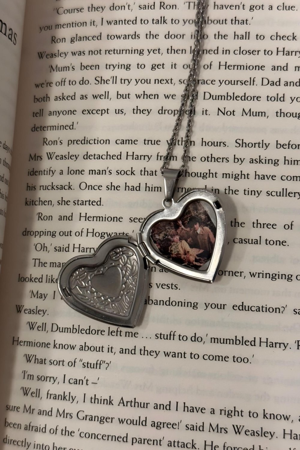 Grey Kapaklı Heart Kolye