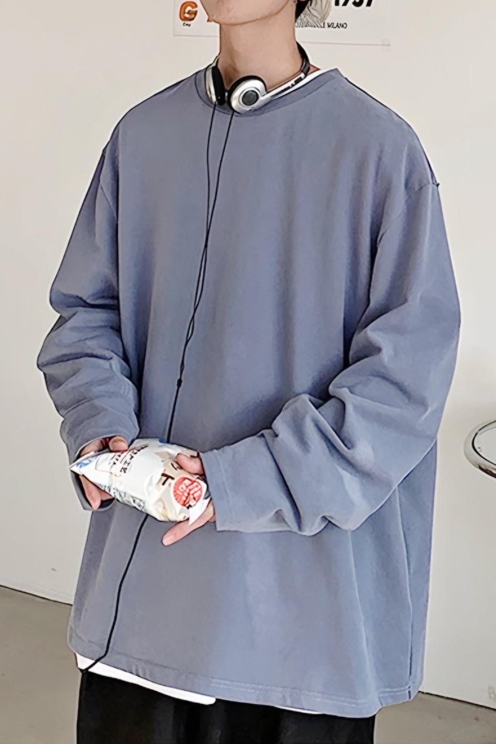 Gri Oversize Sweatshirt