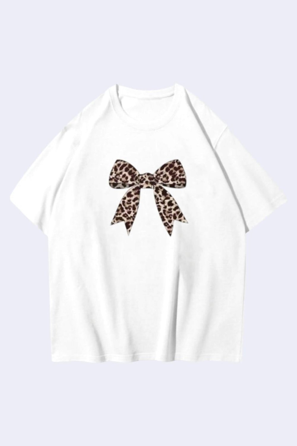 Leopar Ribbon Oversize T-shirt