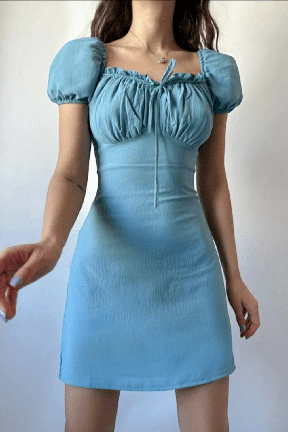 Madonna Yaka Ayrobin Mini Elbise