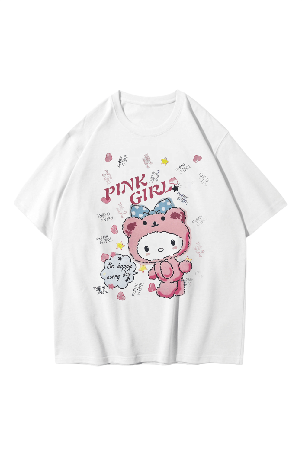 Pınk Gırl Oversize T-shirt