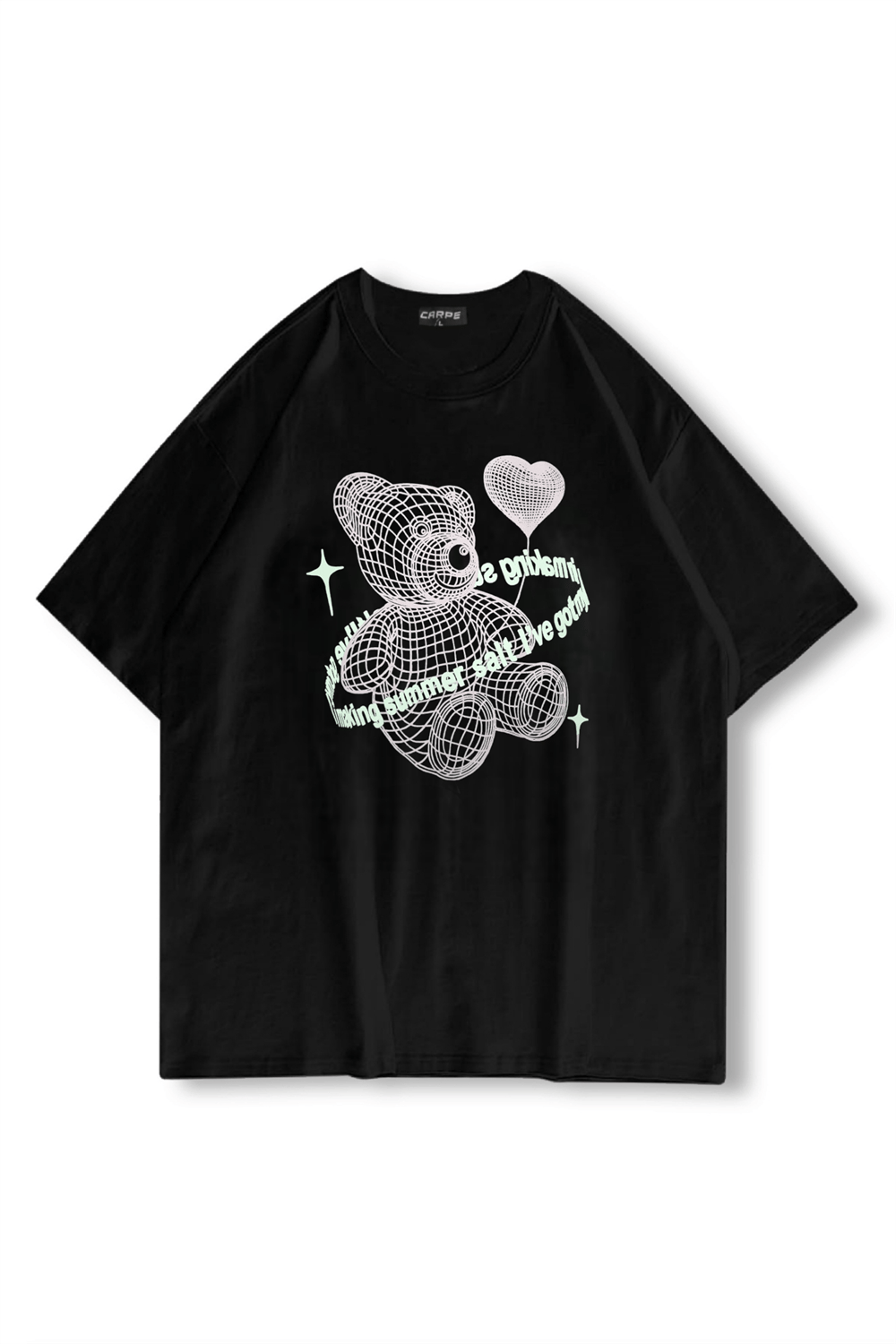 Three Dimensional Moon Oversize T-shirt