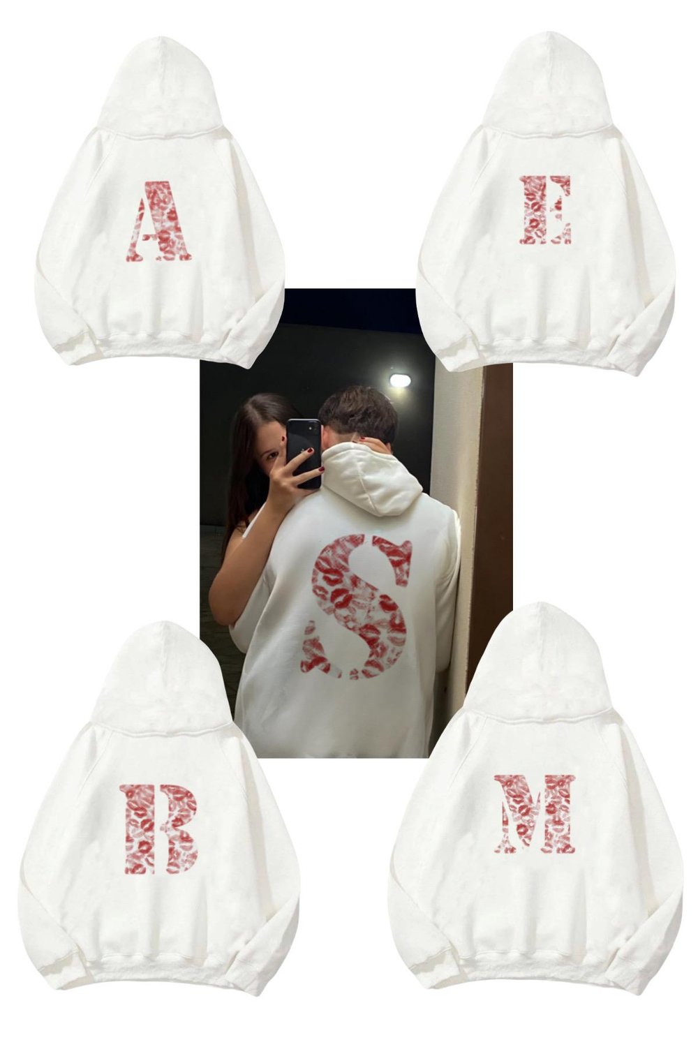 White Kiss 3 İplik Oversive Sweatshirt