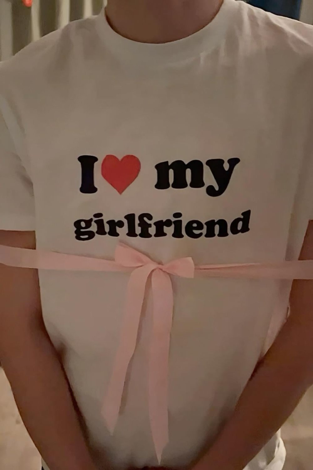 White My Gırlfrıend Oversize T-shirt