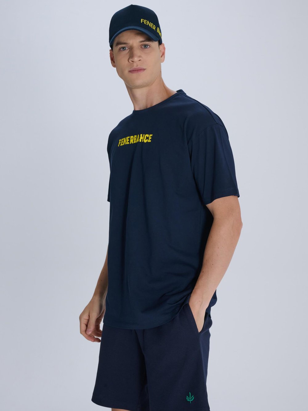 Fenerbahçe Sarı Lacivert Erkek Tişört TK010EFY40