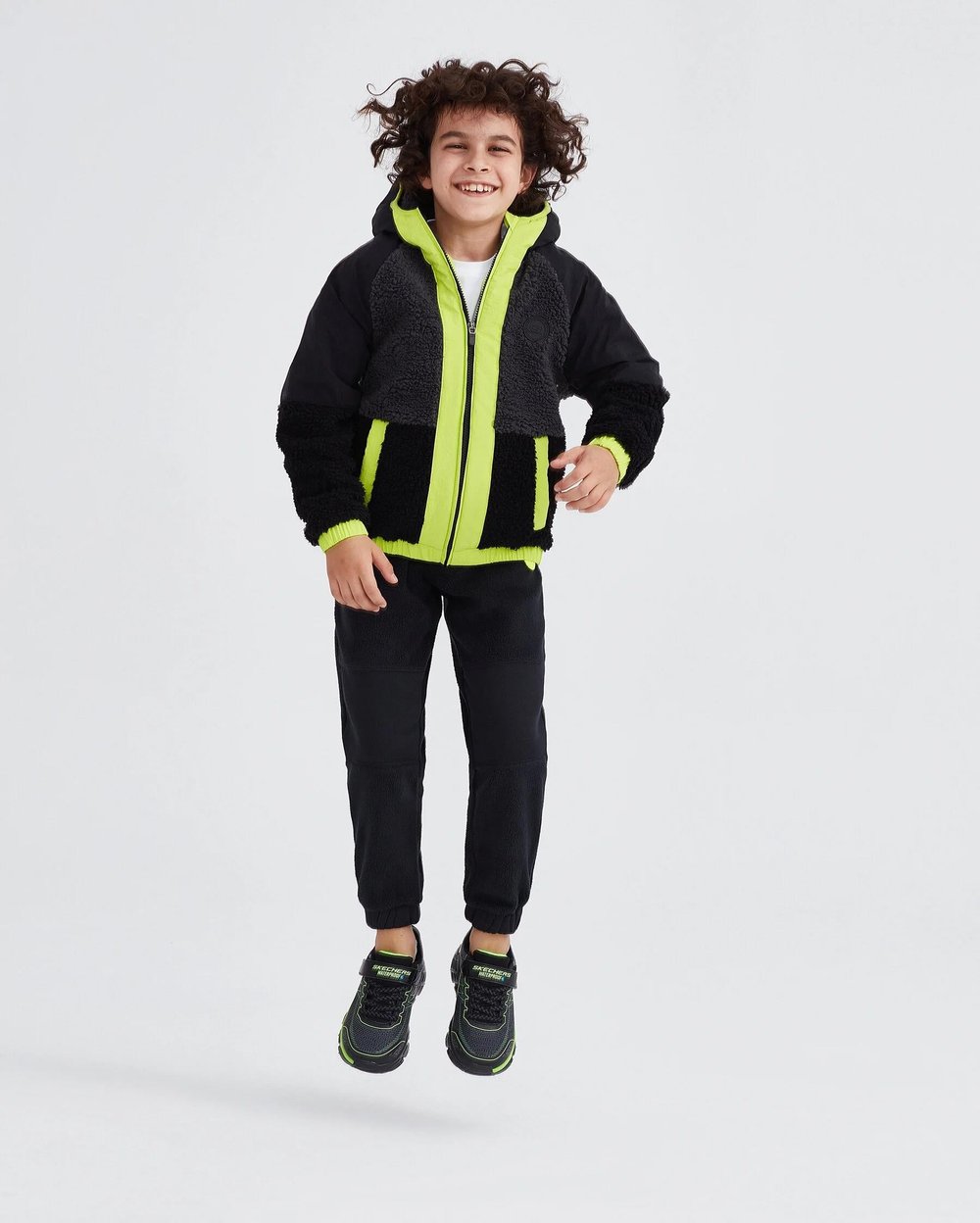 Skechers B Outdoor Fleece Full Zip Sherpa Çocuk Ceket SK232203
