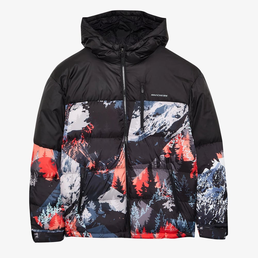 Skechers M Outerwear Puffer Jacket Erkek Mont S242234