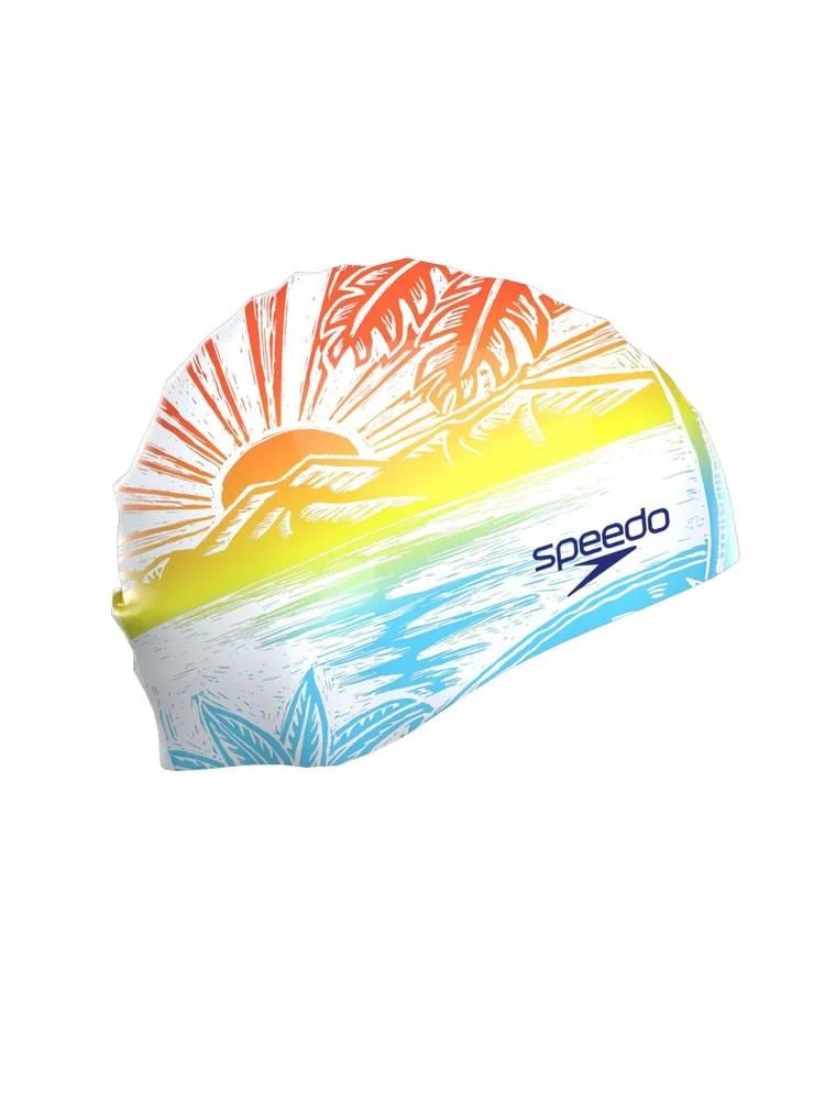 Speedo Slogan Prt Cap Unisex Bone
