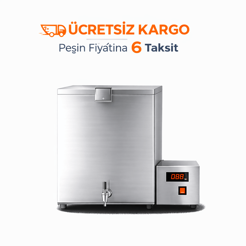 120 Litre Elektrikli Tüy Islatma Kazanı – Paslanmaz Çelik Dijital Termostatlı Tavuk Kaz Hindi Islatma Makinesi