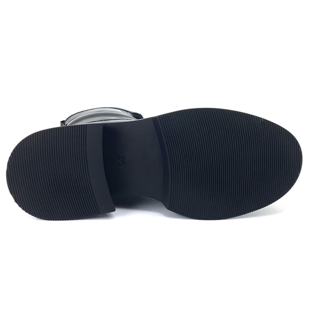 Albini 10089 Günlük Bayan Bot Siyah Kırışık Rugan