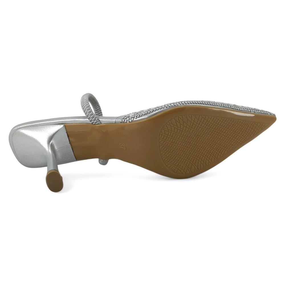 Beety 001 25YA женские вечерние туфли серебряные