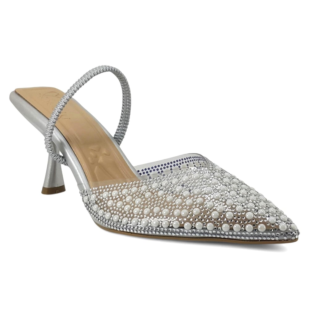 Beety 001 25YA женские вечерние туфли серебряные
