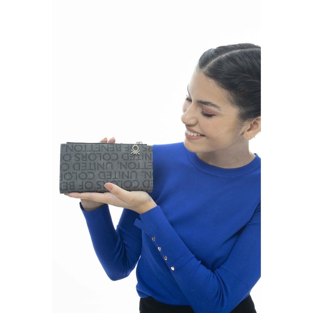 Benetton Bnt 1140 Kadın Cüzdan Gri