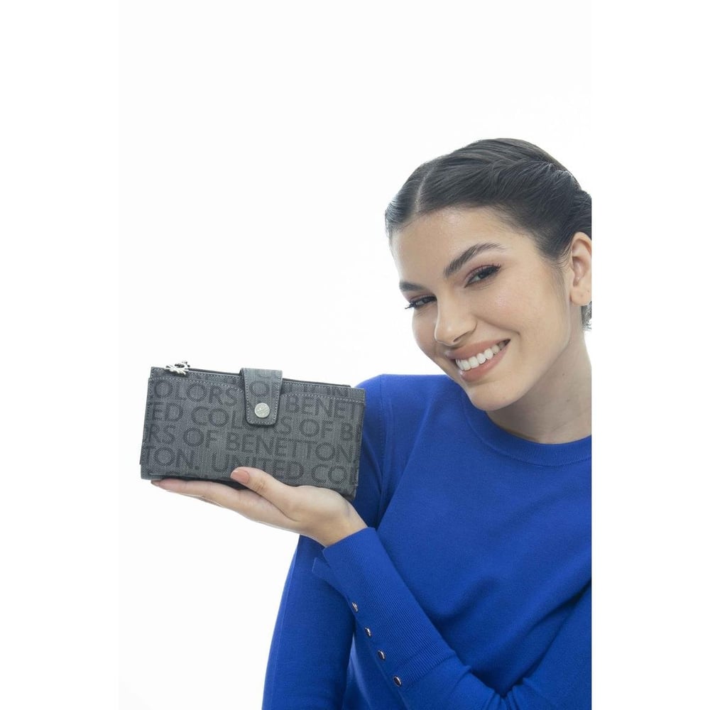 Benetton Bnt 1140 Kadın Cüzdan Gri