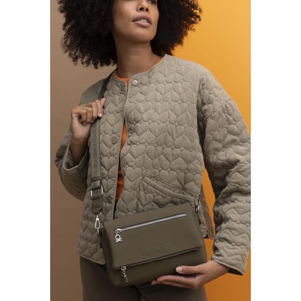 Benetton Bnt 1415 женская сумка через плечо цвета хаки