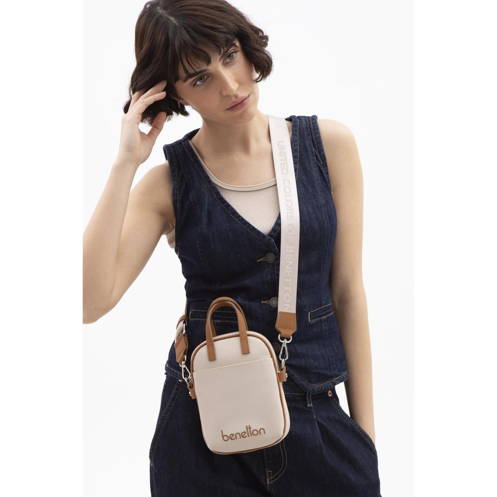 Benetton Bnt 1625 Kadın Kol Çantası Bej