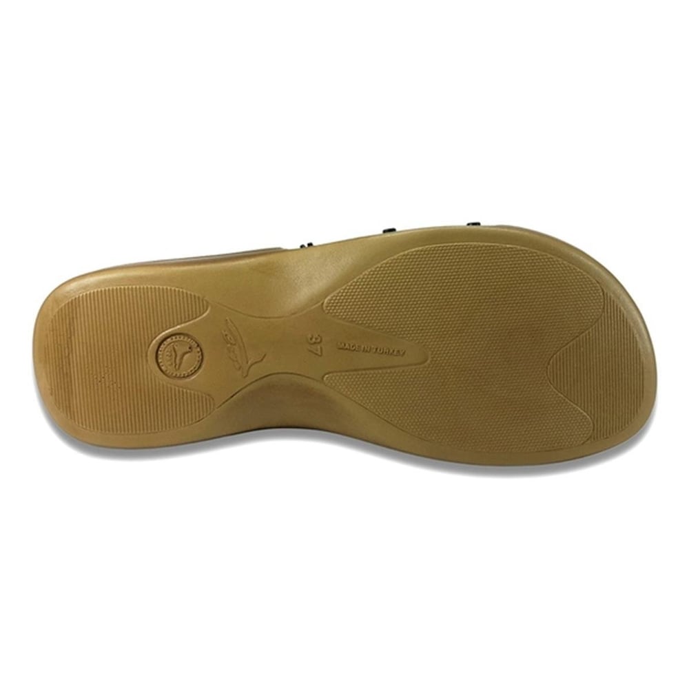 Ceyo 6500 23Y Minelli анатомические повседневные женские тапочки бежевые