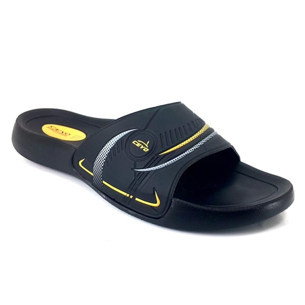 Ceyo 9100 8 Anatomik Günlük Erkek Terlik Siyah