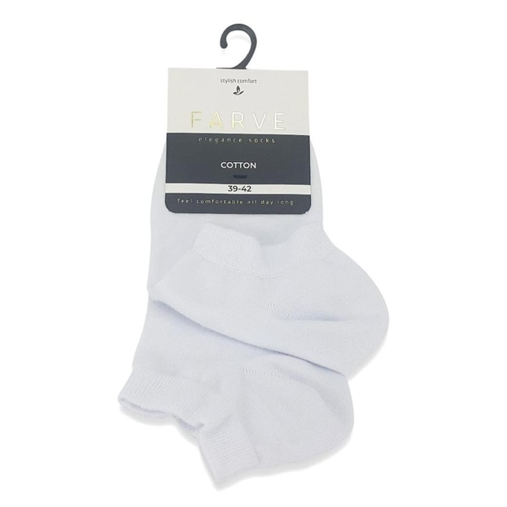 Fabcare Бесшовные бамбуковые пинетки Мужские носки белые