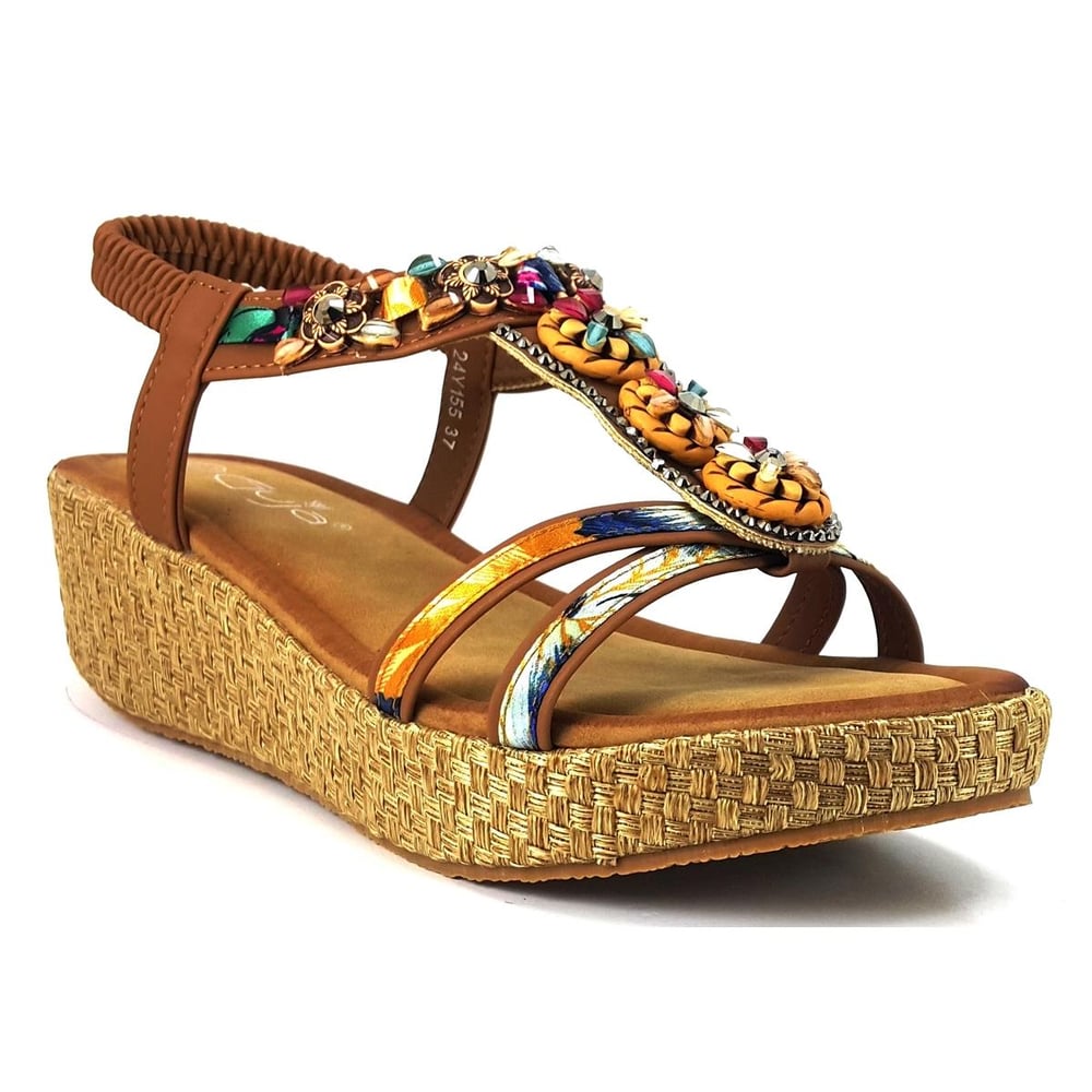 Guja 155 24YS Kadın Günlük Sandalet Camel