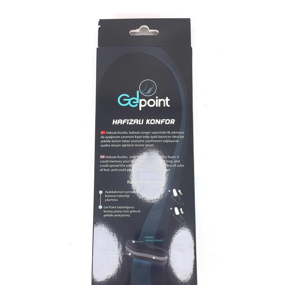 Hafızalı konfor Memory Form İç Tabanlık Siyah