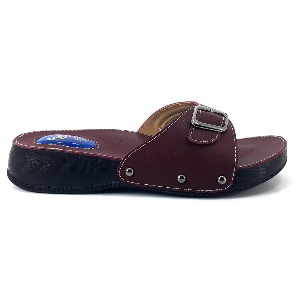 Icemen 01 25YT женские анатомические повседневные тапочки бордовый