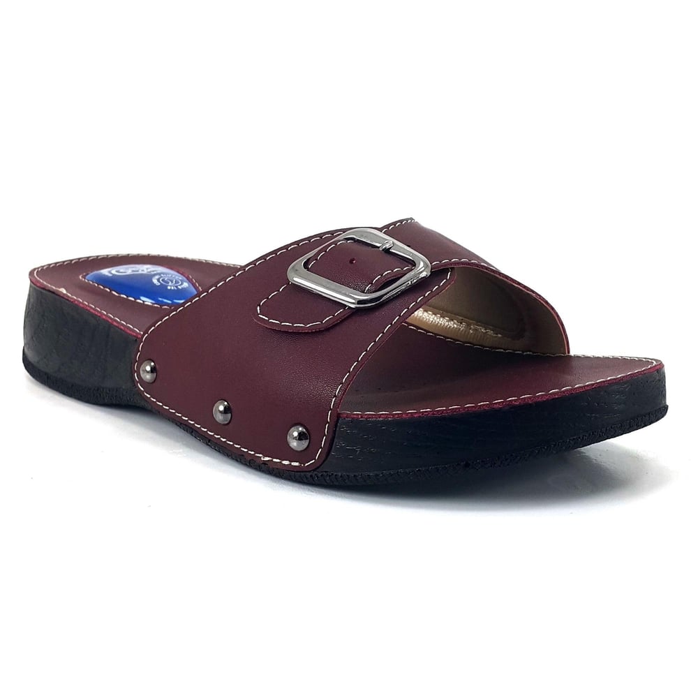 Icemen 01 25YT женские анатомические повседневные тапочки бордовый