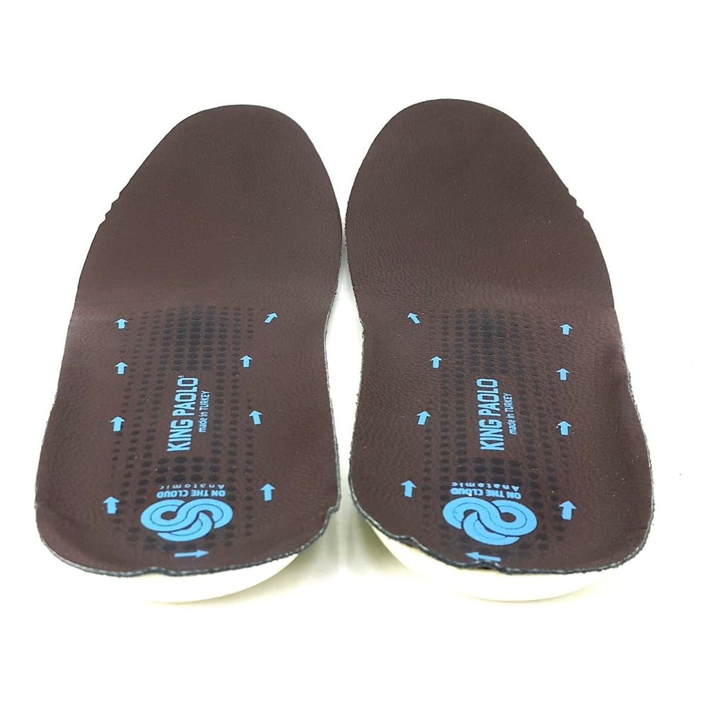 King Paolo Anatomik Deri Tabanlık Kahverengi