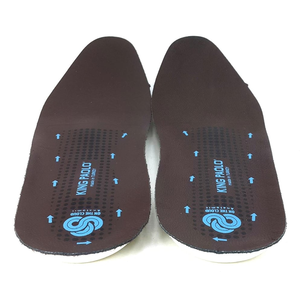 King Paolo Anatomik Deri Tabanlık Kahverengi