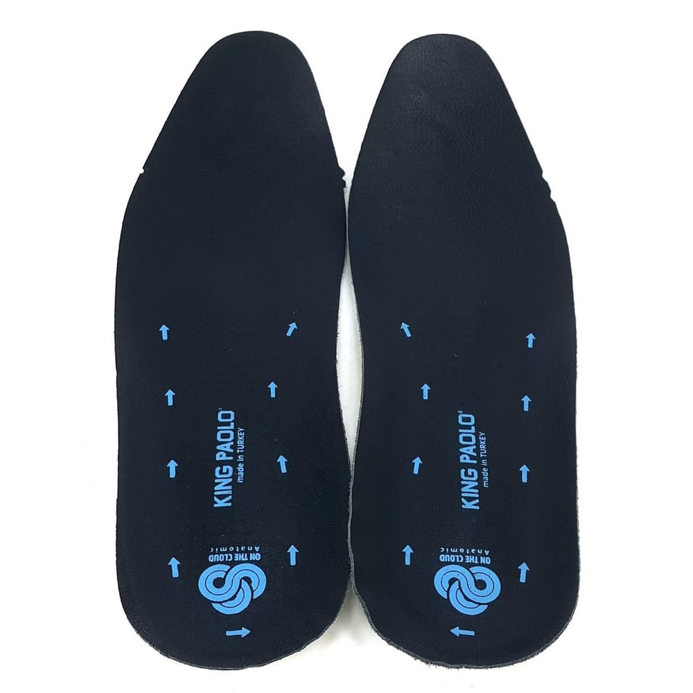 King Paolo Anatomik Deri Tabanlık Siyah