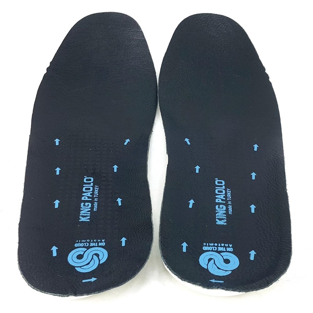 King Paolo Anatomik Deri Tabanlık Siyah