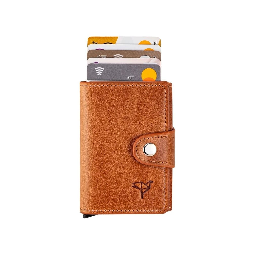 Garbalia Bern Hakiki Deri Mekanizmalı Cüzdan Taba