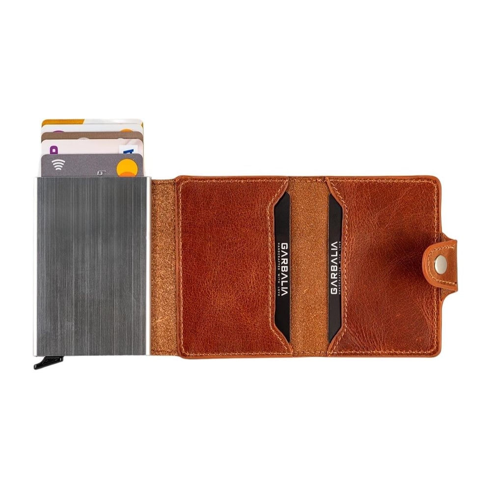 Garbalia Bern Hakiki Deri Mekanizmalı Cüzdan Taba