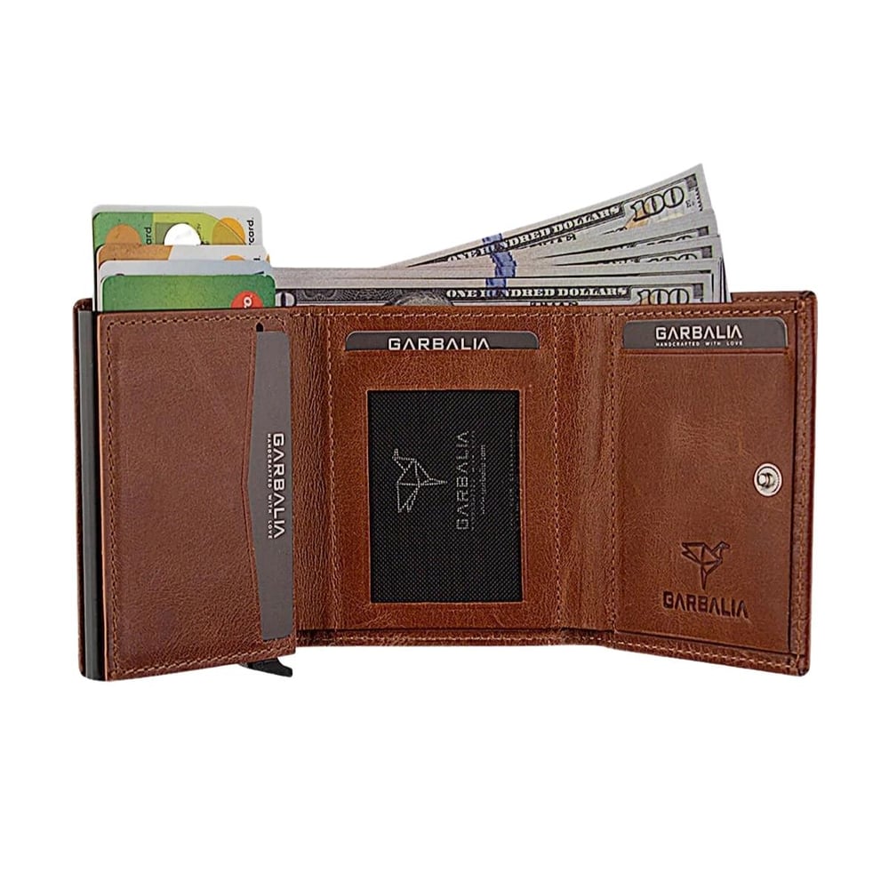 Garbalia Bryant Hakiki Deri Cüzdan Taba