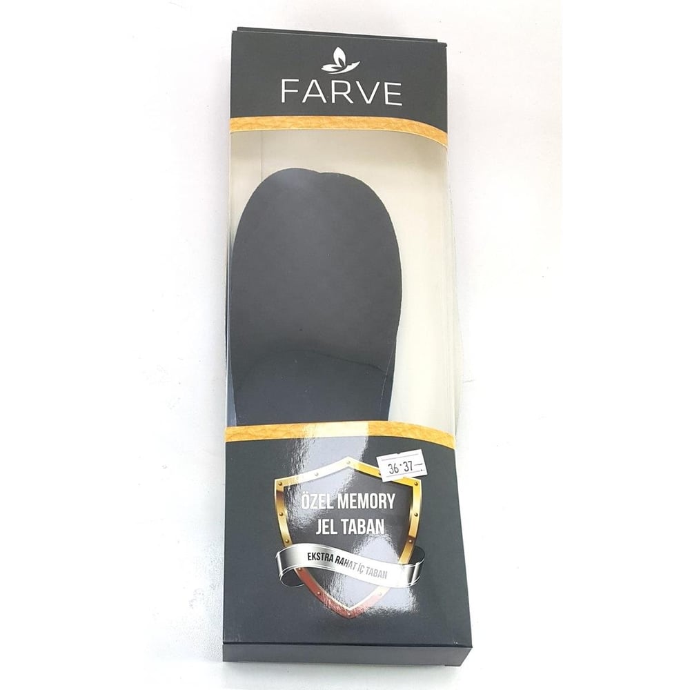 Özel Memory Form Jel İç Tabanlık Siyah
