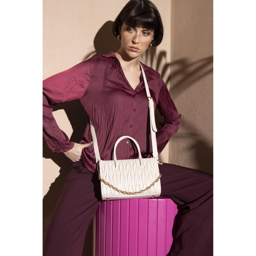 Sisley Sly 179 Kadın El Çantası Bej