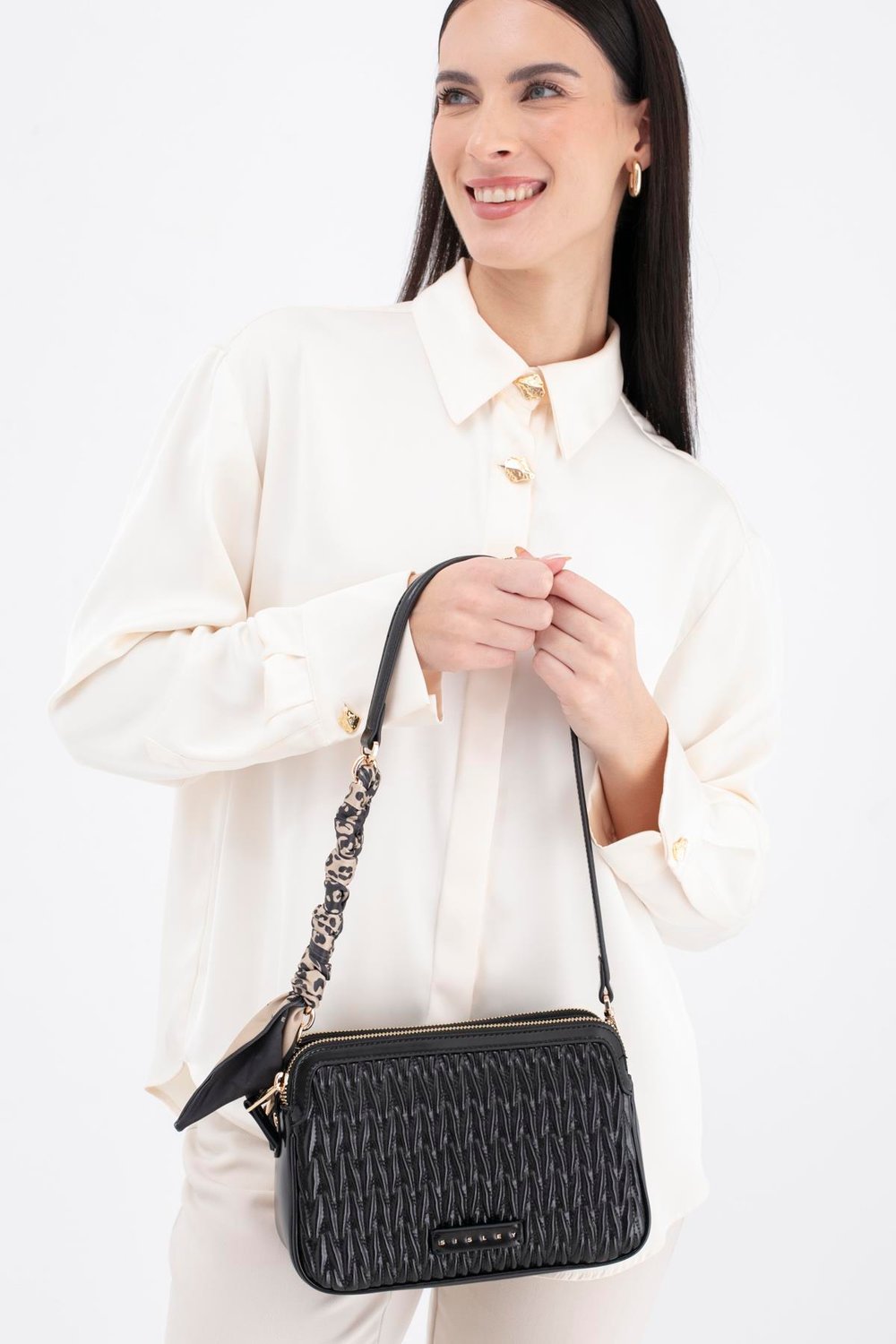 Sisley Sly 275 Kadın Kol Çantası Siyah
