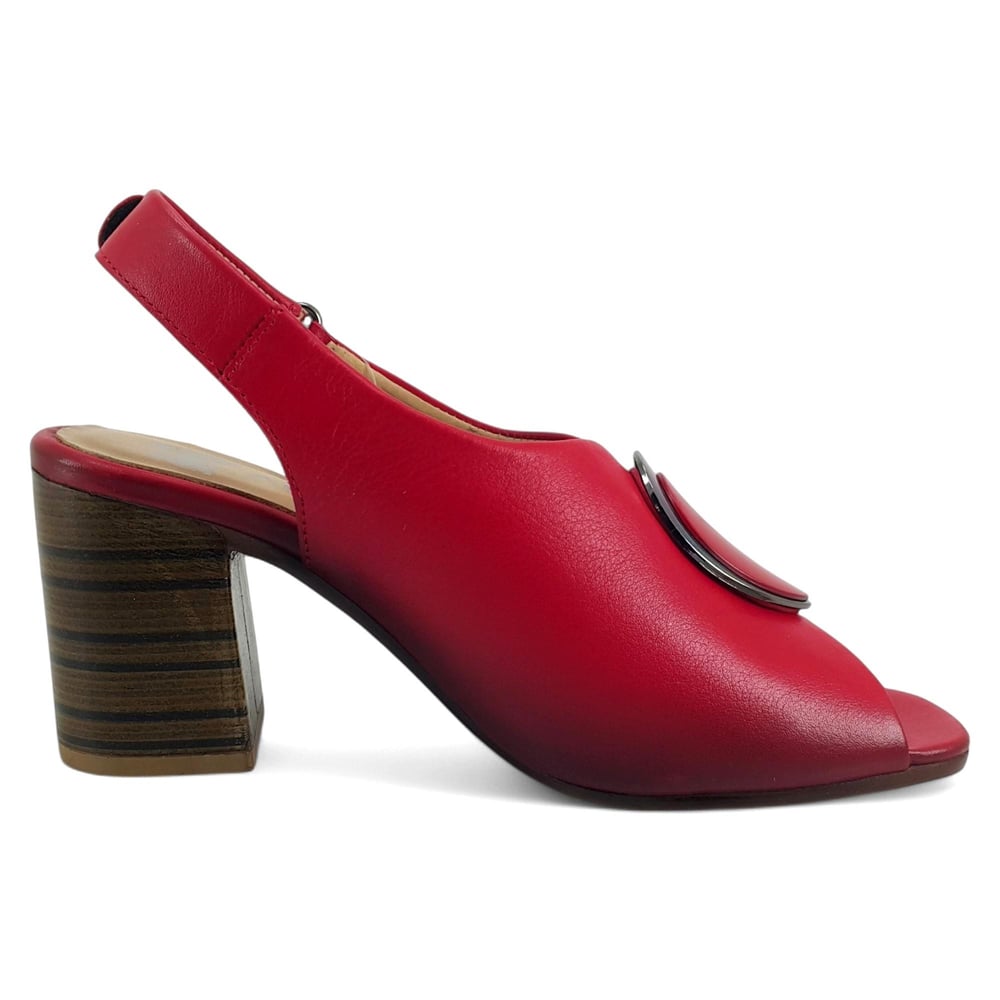 Венера 2108518 25-летние женские повседневные сандалии красного цвета