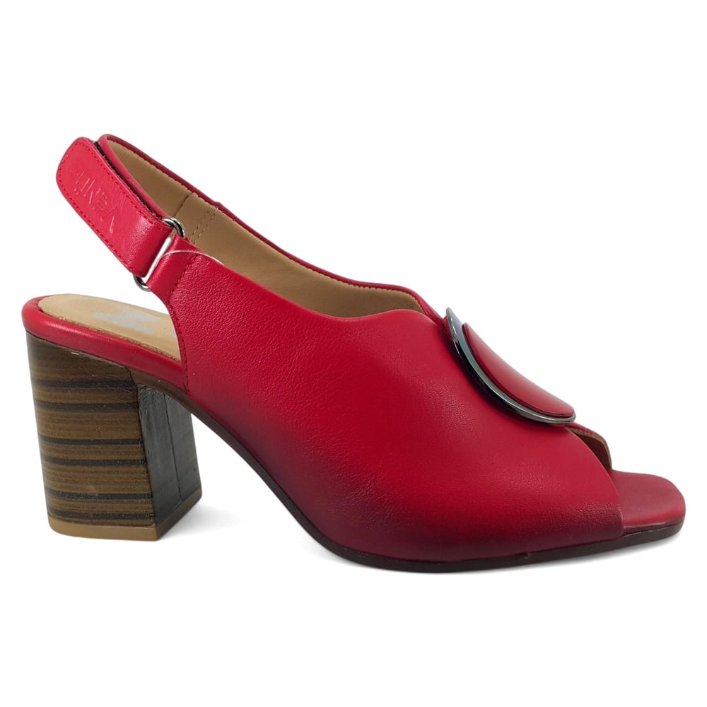 Венера 2108518 25-летние женские повседневные сандалии красного цвета