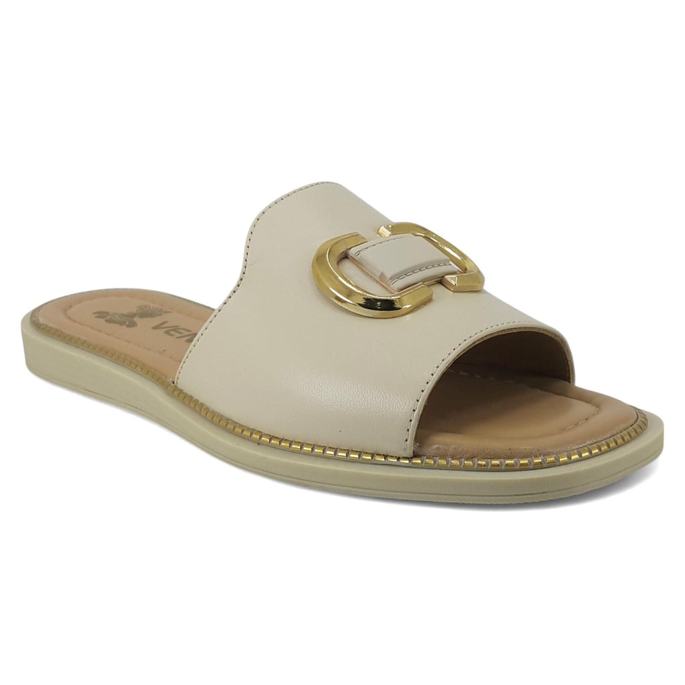 Венера 2512205 25YT женские повседневные тапочки бежевые