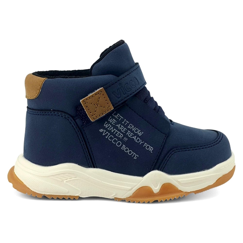 Детские повседневные ботинки Vicco Alaska темно-синего цвета