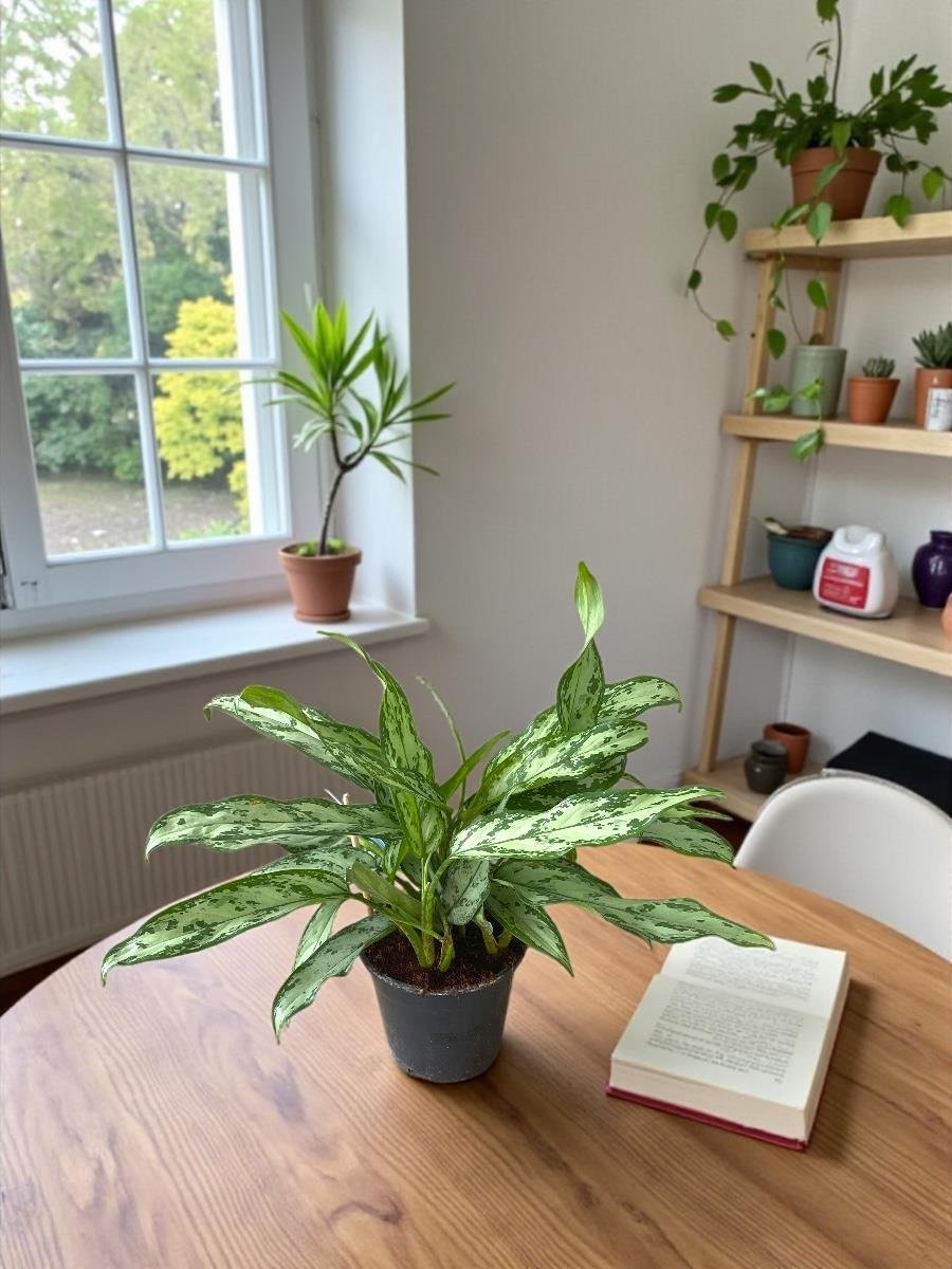 Aglaonema Silver Queen (Çin Herdemyeşili)