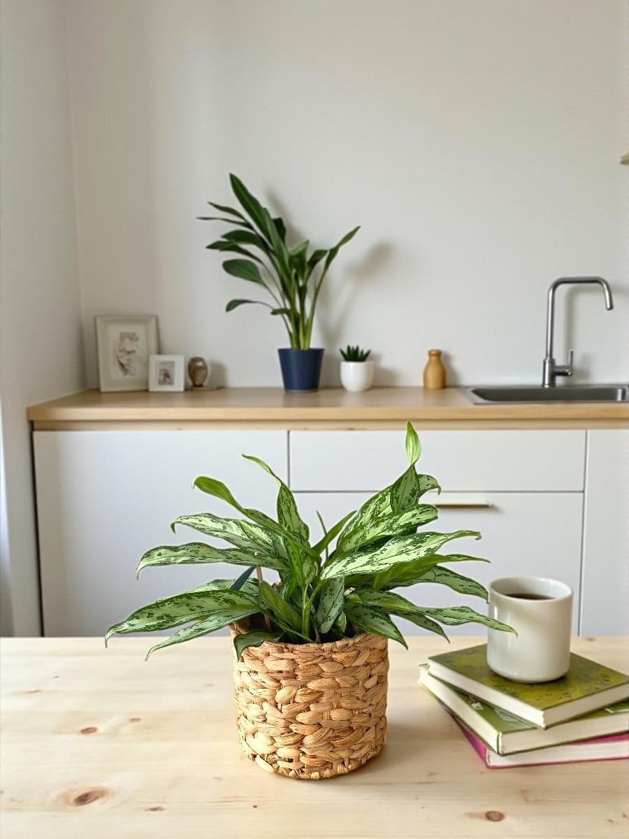Aglaonema Silver Queen (Çin Herdemyeşili)
