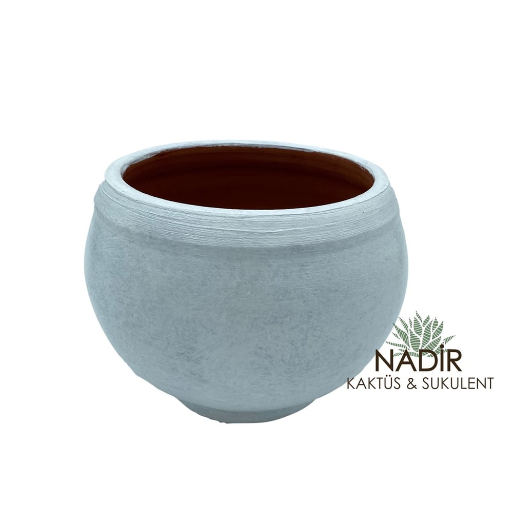 El Yapımı 12.5 cm Seramik Saksı