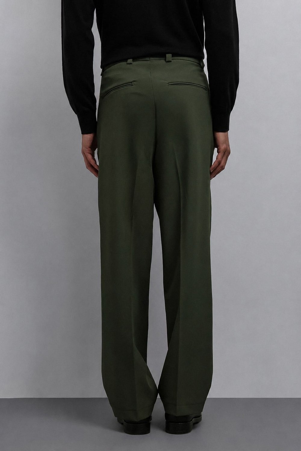 Antioch Açık Haki Relax Fit Baggy Pilili Erkek Pantolon