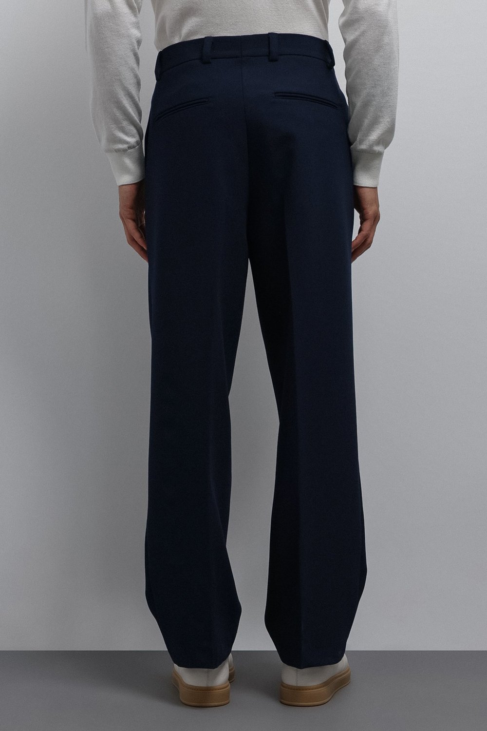 Antioch Açık Lacivert Relax Fit Baggy Pilili Erkek Pantolon