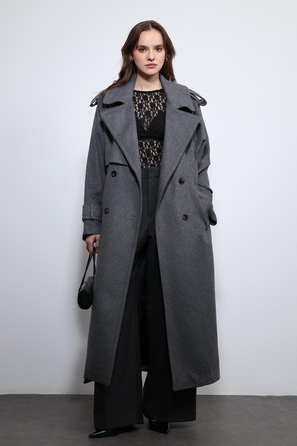 Oversized Belted Coat
