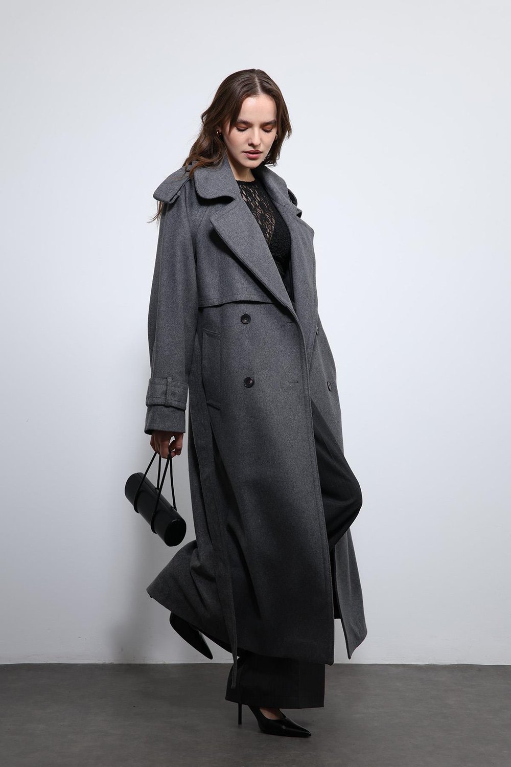 Oversized Belted Coat