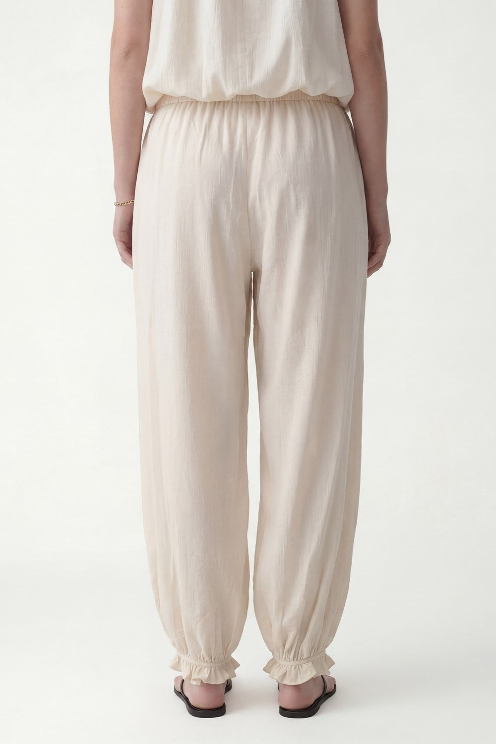 Antioch Bej 100% Lyocell Bluz Pantolon Takım