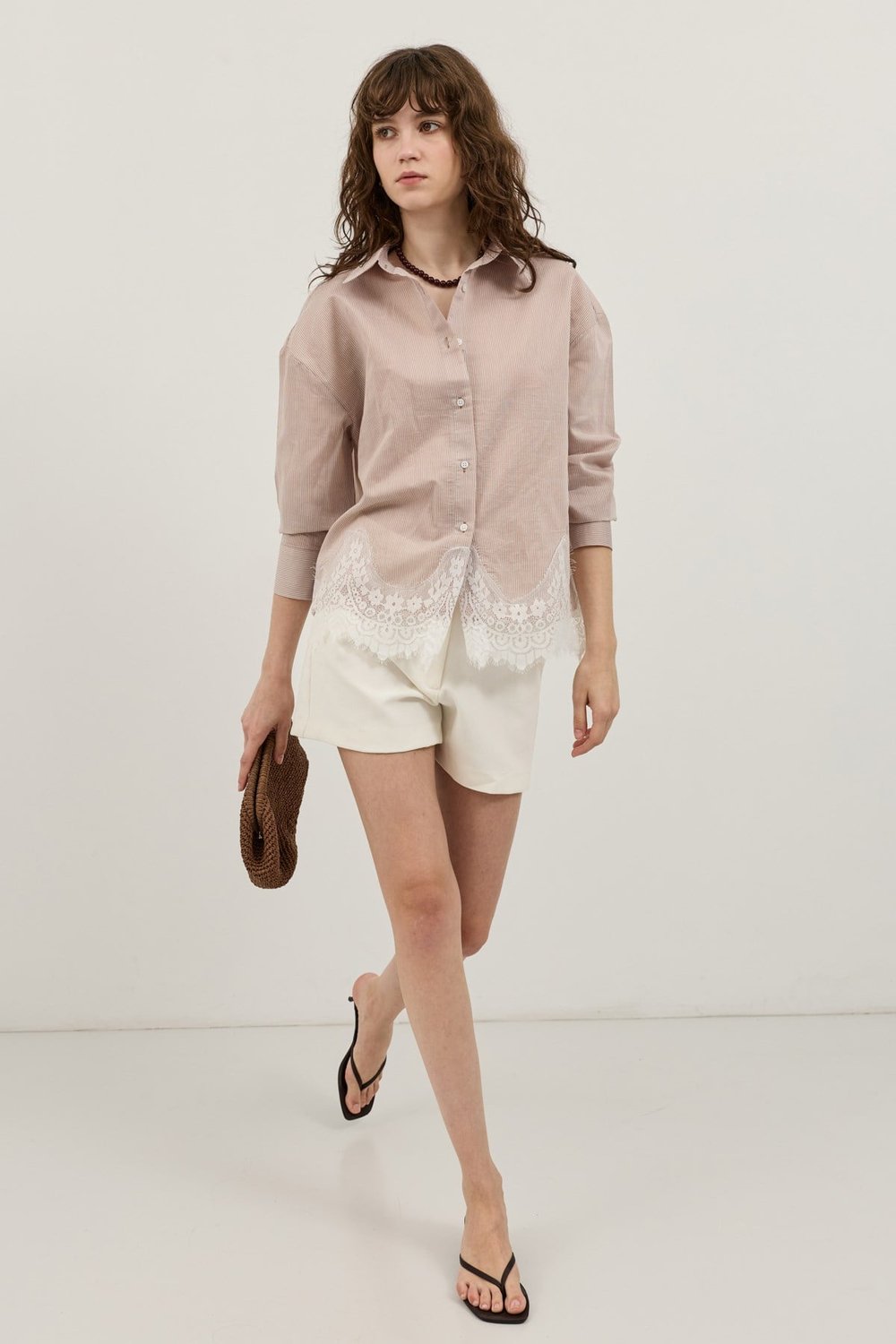 Blouse with Lace Details